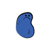 Sad emotion pin